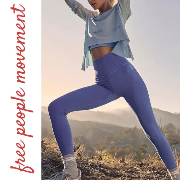 Free people High-Rise 7/8 Length Good Karma Leggings M/L - Picture 1 of 6